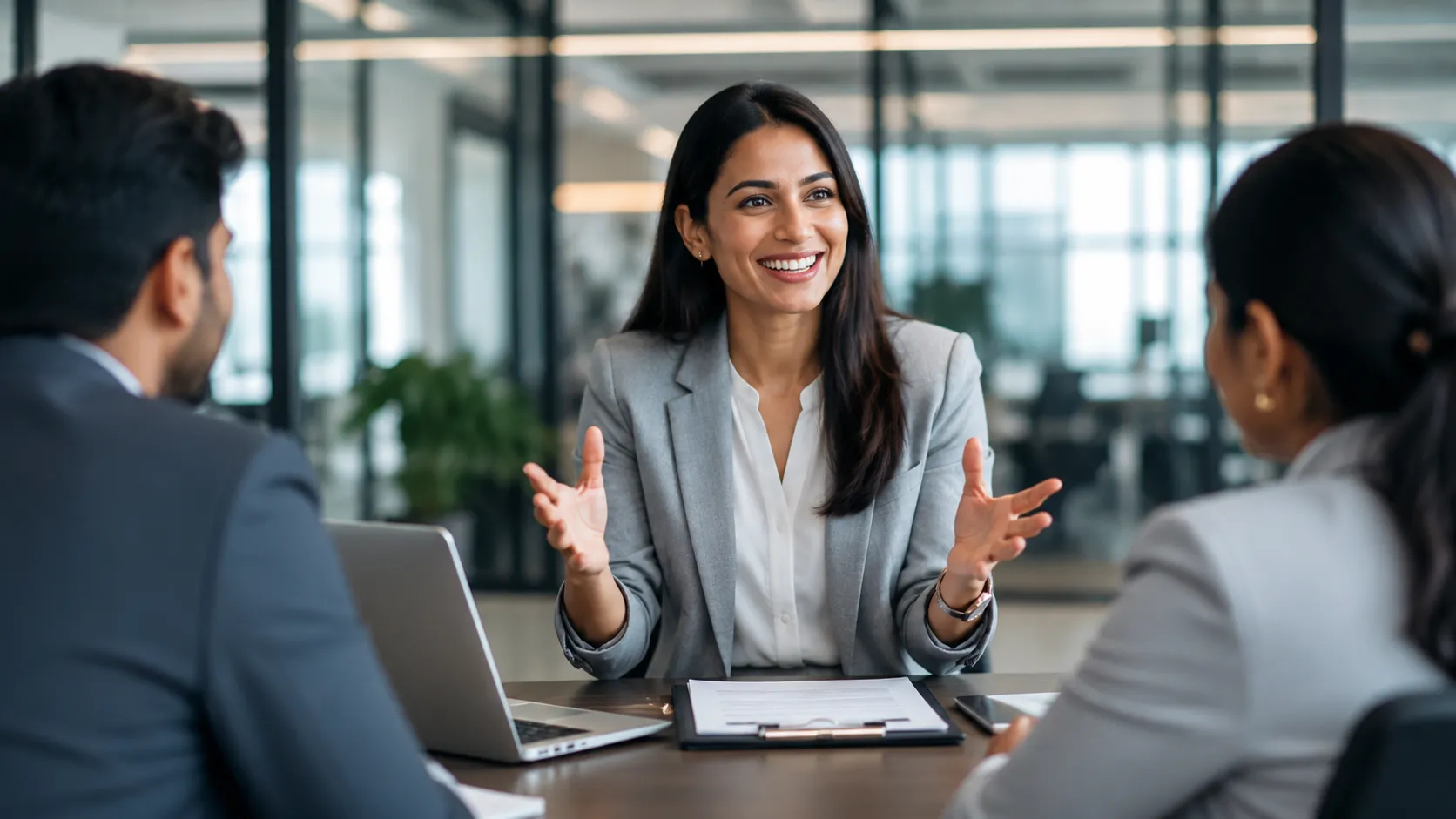 Technology recruitment and business meeting